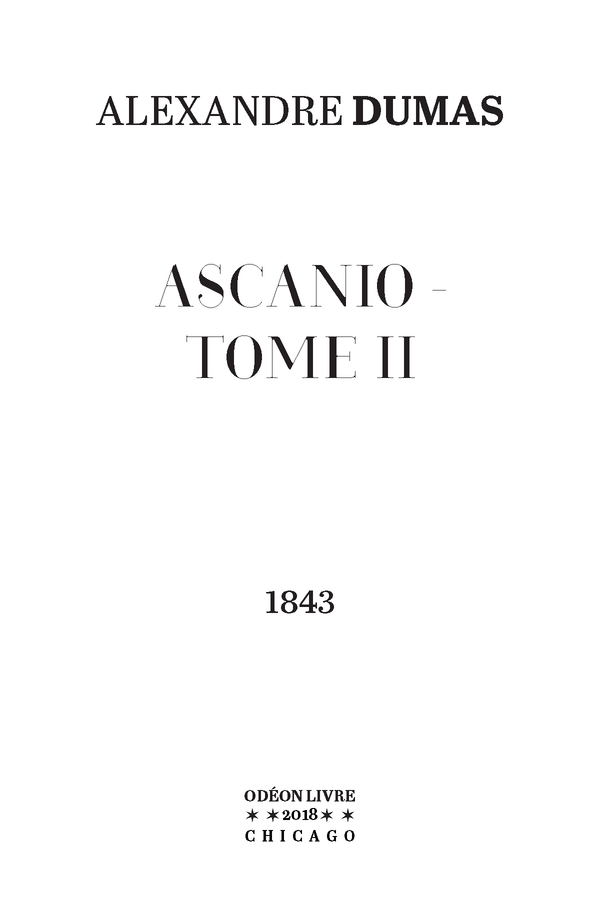 Ascanio - Tome II
