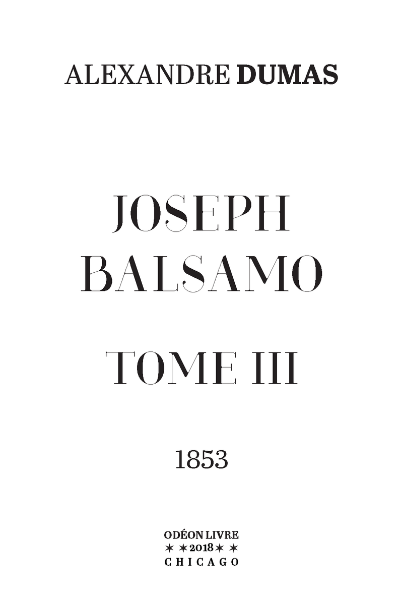 Joseph Balsamo - Tome III