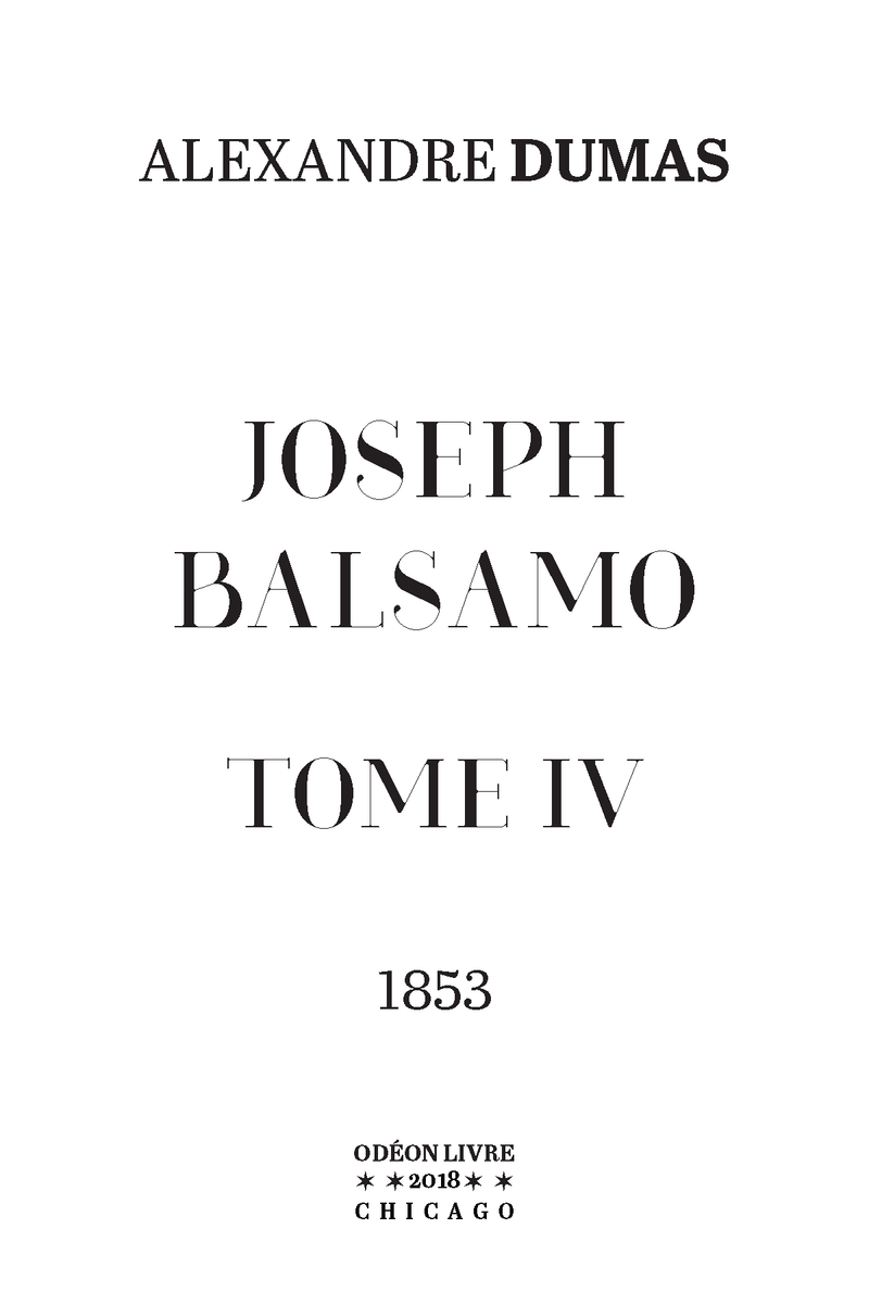 Joseph Balsamo - Tome IV