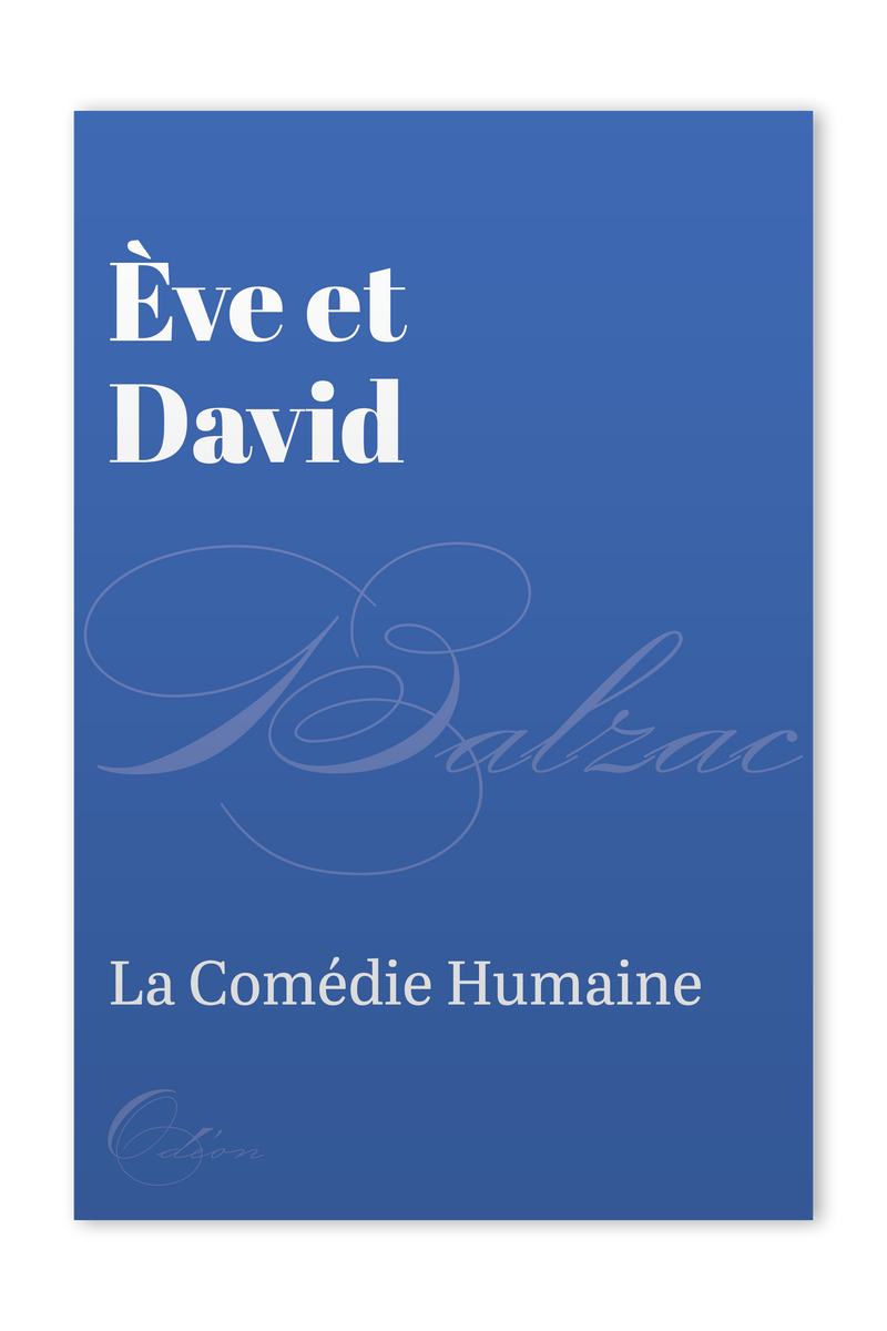 The front cover of Ève et David by Honoré de Balzac