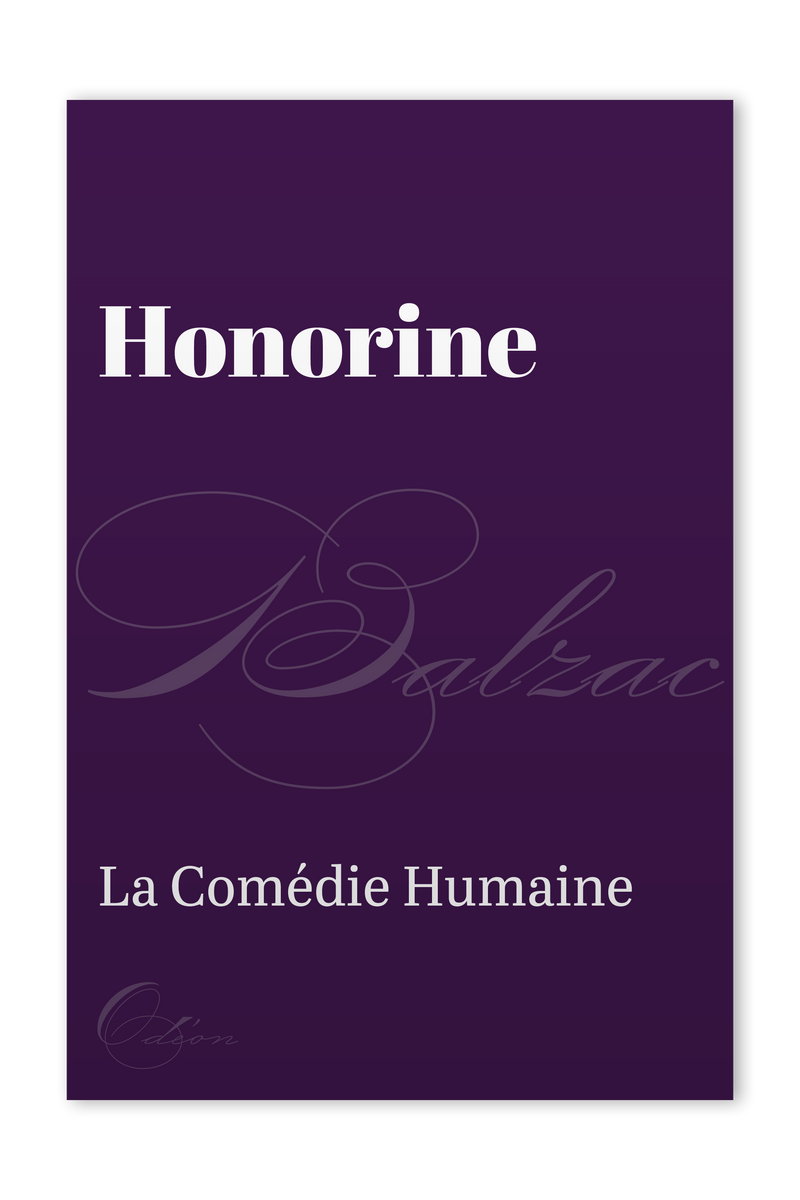 The front cover of Honorine by Honoré de Balzac