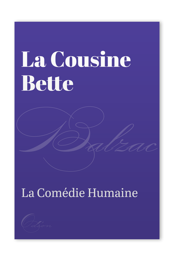 The front cover of La Cousine Bette by Honoré de Balzac