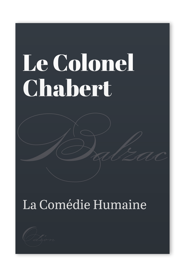 The front cover of Le Colonel Chabert by Honoré de Balzac