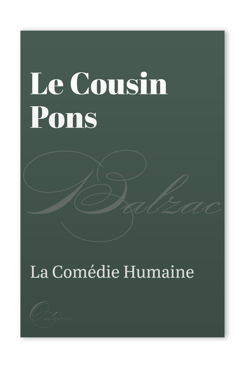 The front cover of Le Cousin Pons by Honoré de Balzac