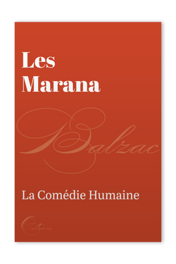 The front cover of Les Marana by Honoré de Balzac
