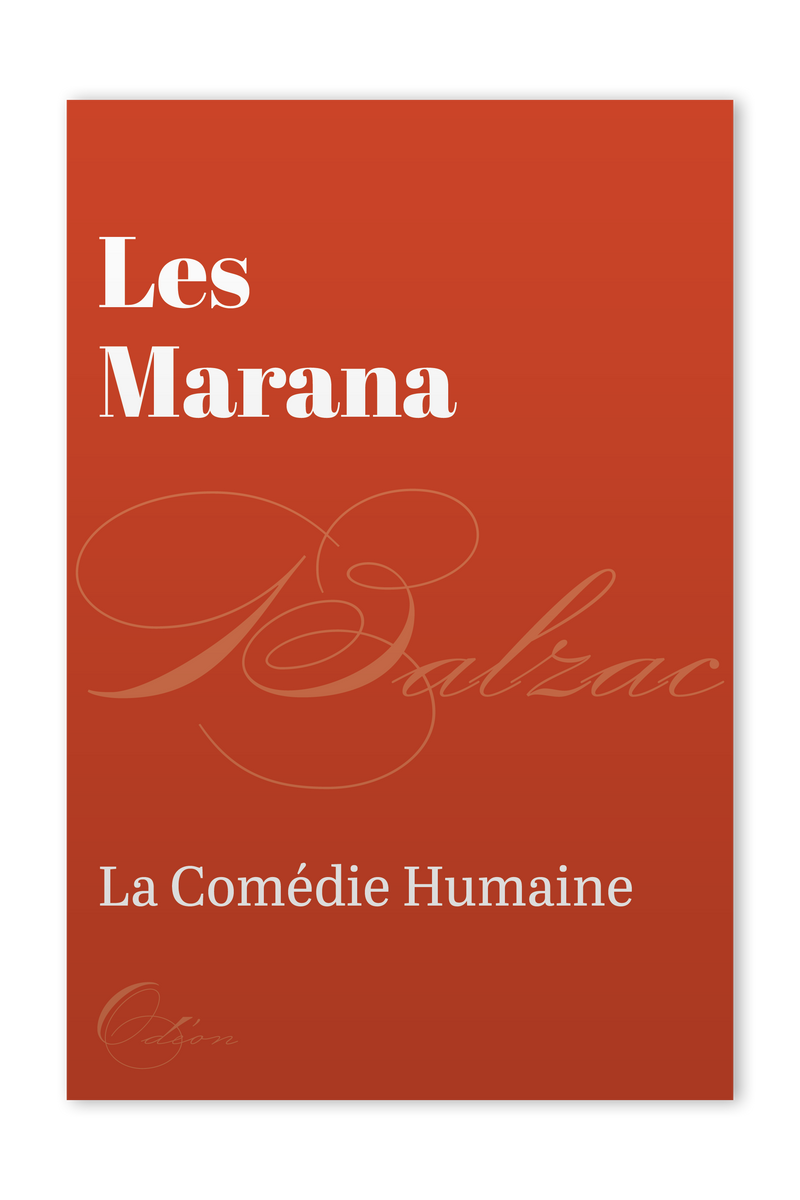 The front cover of Les Marana by Honoré de Balzac