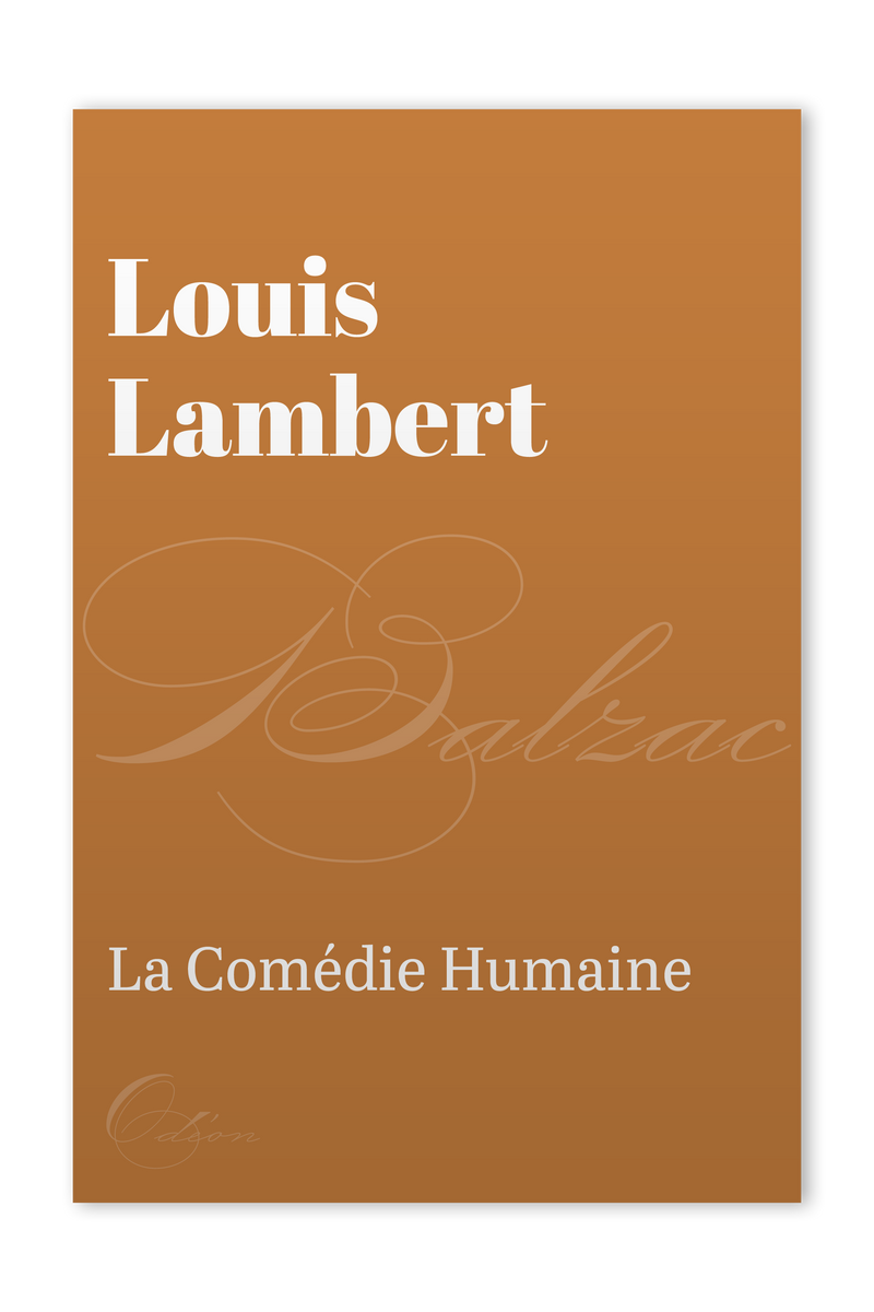 The front cover of Louis Lambert by Honoré de Balzac