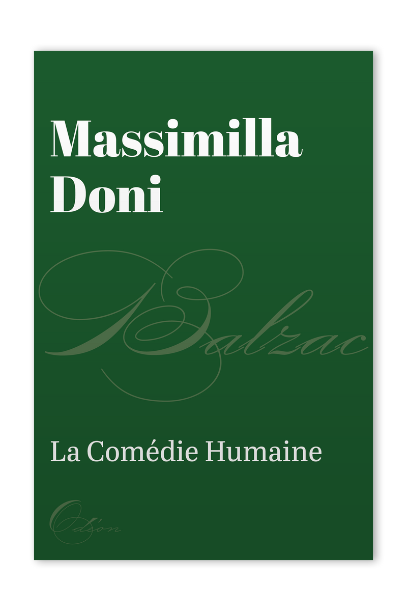 The front cover of Massimilla Doni by Honoré de Balzac