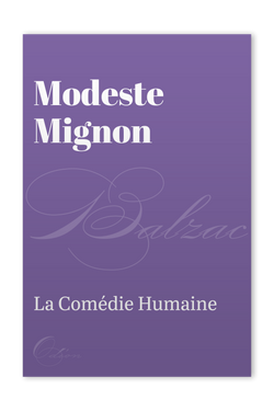 The front cover of Modeste Mignon by Honoré de Balzac